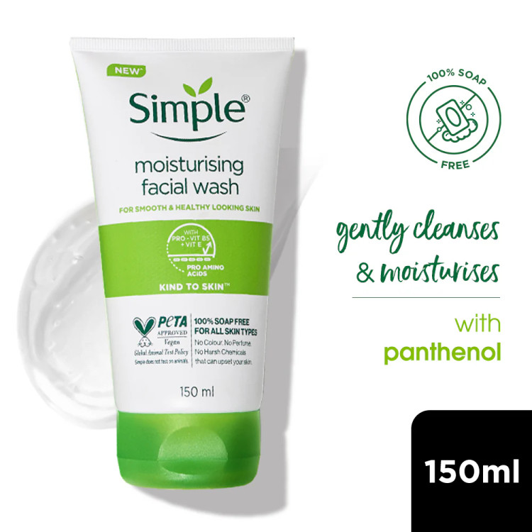 ژل شستشوی صورت سیمپل مدل Moisturising