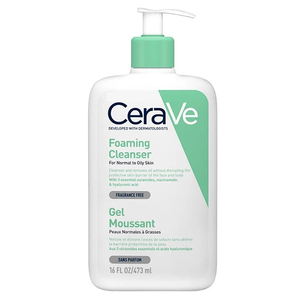 ژل شستشوی فومینگ سراوی (CeraVe Foaming Cleanser) | پاککننده پوست چرب و مختلط