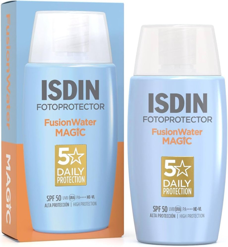 ضد آفتاب بدون رنگ ایزدین مجیک (ISDIN Fusion Water MAGIC SPF50)
