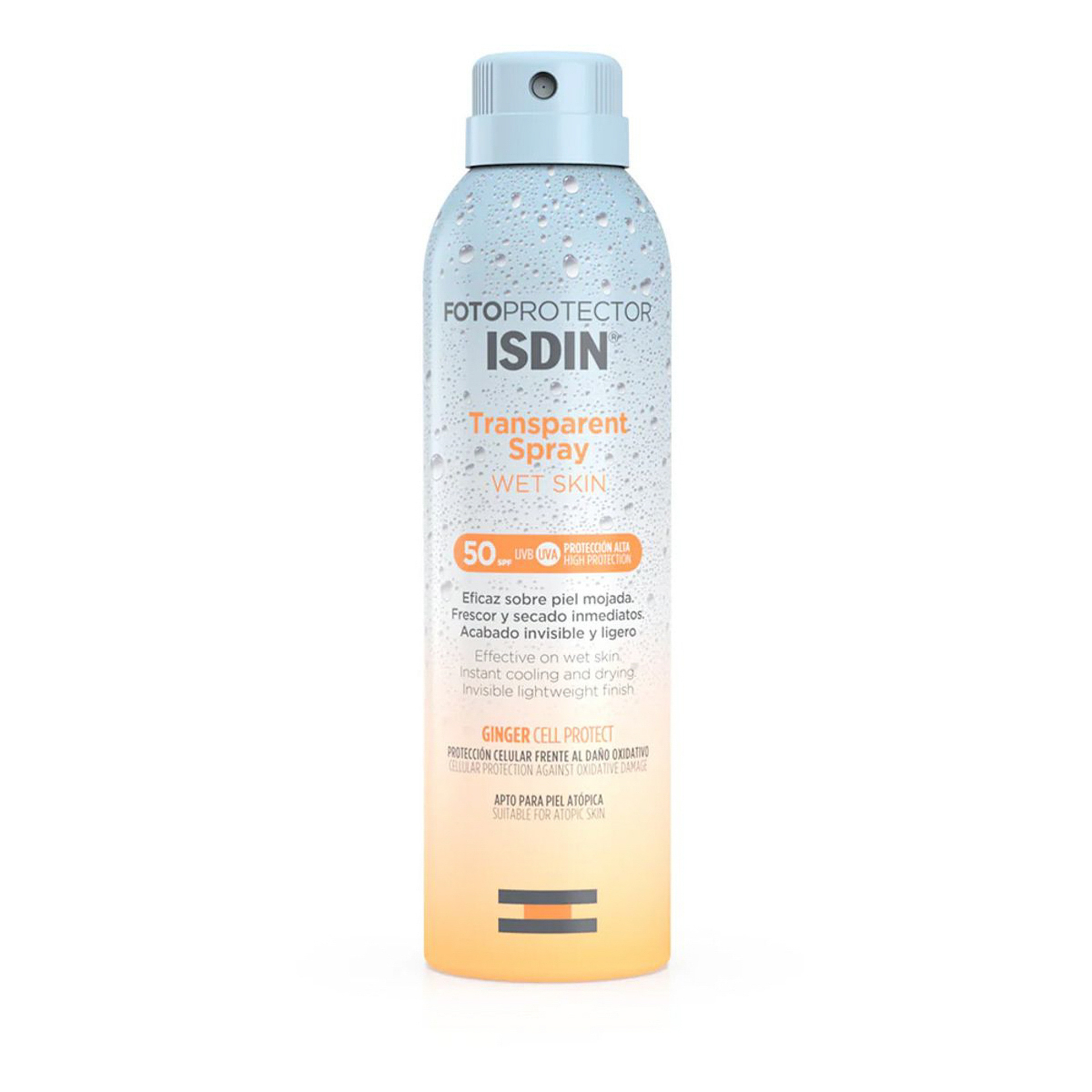 ضد آفتاب اسپری ایزدین SPF50 (ISDIN Transparent Spray Wet Skin SPF50)