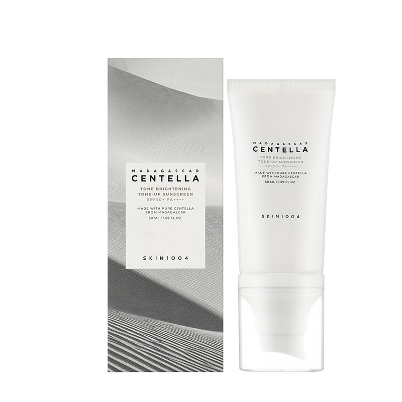 ضد آفتاب روشن‌کننده سنتلا (SKIN1004 Madagascar Centella Tone Brightening Tone-Up Sunscreen SPF50+ PA++++